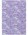 Dalyn Seabreeze Washable Sz7 5'x7'6 Area Rug In Lavender