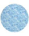Dalyn Seabreeze Sz7 8'x8' Round Area Rug In Indigo