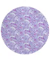 Dalyn Seabreeze Sz7 8'x8' Round Area Rug In Lavender