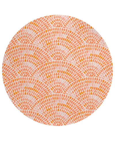 Dalyn Seabreeze Sz7 8'x8' Round Area Rug In Salmon