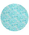 Dalyn Seabreeze Sz7 8'x8' Round Area Rug In Teal