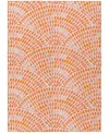 Dalyn Seabreeze Washable Sz7 9'x12' Area Rug In Salmon