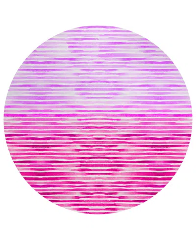 Dalyn Seabreeze Sz8 8'x8' Round Area Rug In Rose