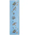 Dalyn Seabreeze Sz9 2'3x7'6 Runner Area Rug In Denim