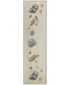 Dalyn Seabreeze Sz9 2'3x7'6 Runner Area Rug In Ivory