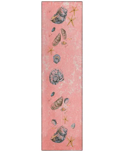 Dalyn Seabreeze Sz9 2'3x7'6 Runner Area Rug In Salmon