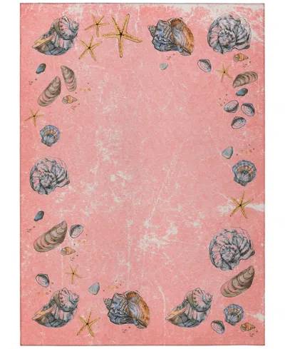 Dalyn Seabreeze Sz9 3'x5' Area Rug In Salmon