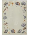 Dalyn Seabreeze Sz9 9'x12' Area Rug In Ivory