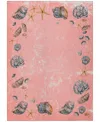 Dalyn Seabreeze Sz9 9'x12' Area Rug In Salmon