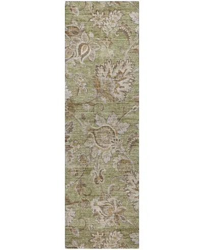 Dalyn Silk Road Sr2 2'3"x7'6" Runner Area Rug In Green