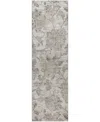 Dalyn Silk Road Sr2 2'3"x7'6" Runner Area Rug In Gray