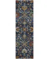 Dalyn Silk Road Sr4 2'3"x7'6" Runner Area Rug In Blue