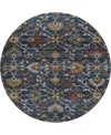 Dalyn Silk Road Washable Sr4 8'x8' Round Area Rug In Multi