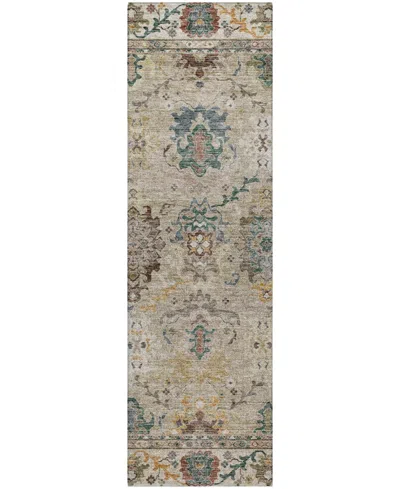 Dalyn Silk Road Sr5 2'3"x7'6" Runner Area Rug In Gray