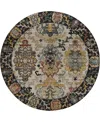 Dalyn Silk Road Washable Sr5 8'x8' Round Area Rug In Multi