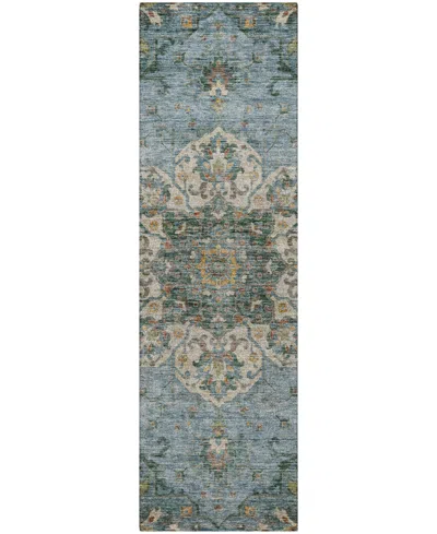 Dalyn Silk Road Sr6 2'3"x7'6" Runner Area Rug In Blue