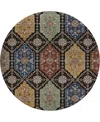 Dalyn Silk Road Sr7 8'x8' Round Area Rug In Multi