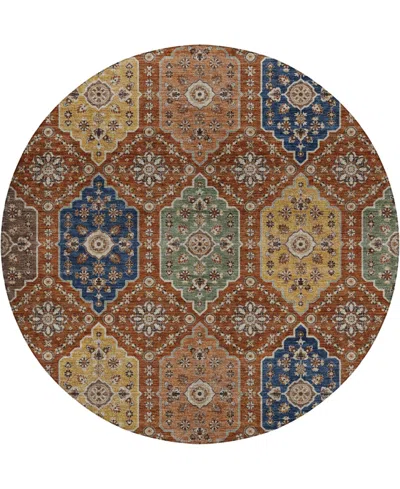 Dalyn Silk Road Sr7 8'x8' Round Area Rug In Multi