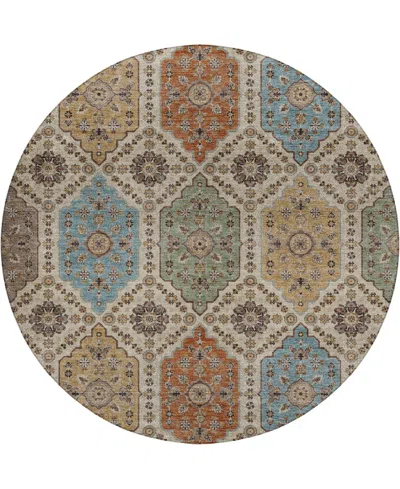 Dalyn Silk Road Sr7 8'x8' Round Area Rug In Multi