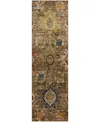 Dalyn Silk Road Sr9 2'3"x7'6" Runner Area Rug In Brown