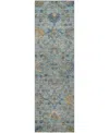 Dalyn Silk Road Washable Sr1 2'3"x7'6" Runner Area Rug In Blue