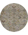 Dalyn Silk Road Washable Sr1 8'x8' Round Area Rug In Brown