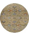 Dalyn Silk Road Washable Sr1 8'x8' Round Area Rug In Orange