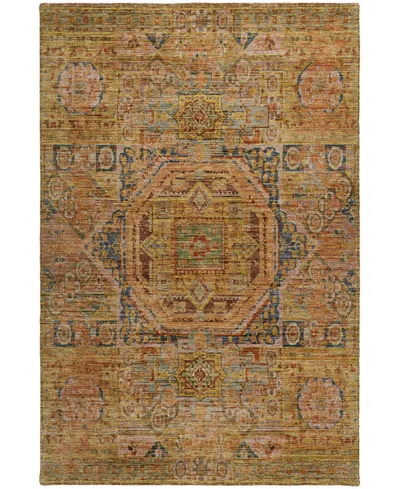 Dalyn Silk Road Washable Sr10 3'x5' Area Rug In Yellow