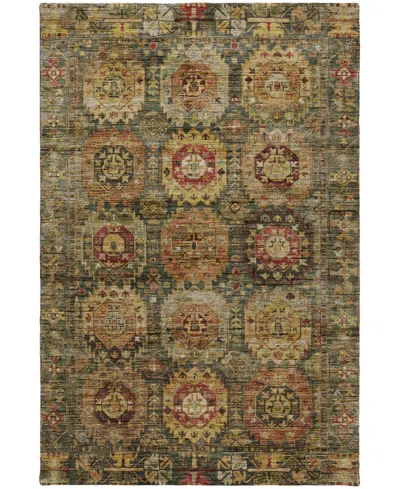 Dalyn Silk Road Washable Sr11 8'x10' Area Rug In Green