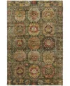 Dalyn Silk Road Washable Sr11 9'x12' Area Rug In Green