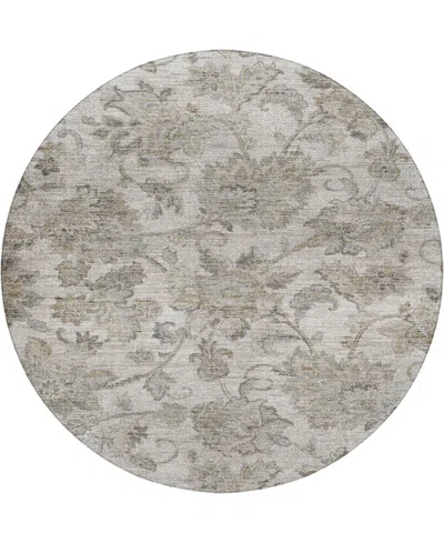 Dalyn Silk Road Washable Sr2 8'x8' Round Area Rug In Sand