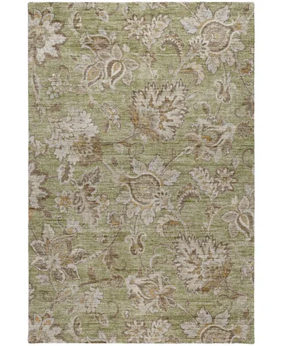 Dalyn Silk Road Washable Sr2 9'x12' Area Rug In Green