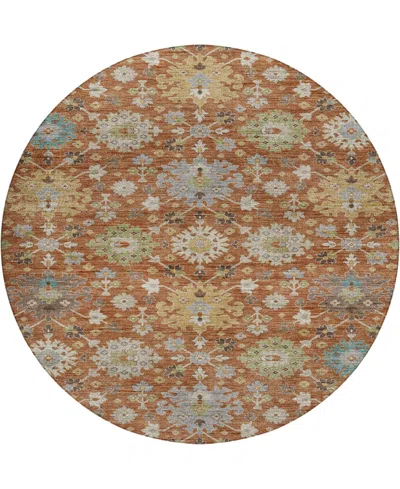 Dalyn Silk Road Washable Sr3 8'x8' Round Area Rug In Red