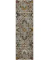 Dalyn Silk Road Washable Sr4 2'3"x7'6" Runner Area Rug In Gray