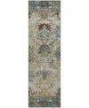 Dalyn Silk Road Washable Sr5 2'3"x7'6" Runner Area Rug In Blue