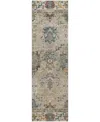 Dalyn Silk Road Washable Sr5 2'3"x7'6" Runner Area Rug In Gray