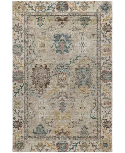 Dalyn Silk Road Washable Sr5 3'x5' Area Rug In Gray