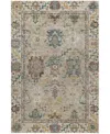 Dalyn Silk Road Washable Sr5 6'6"x9'6" Area Rug In Gray