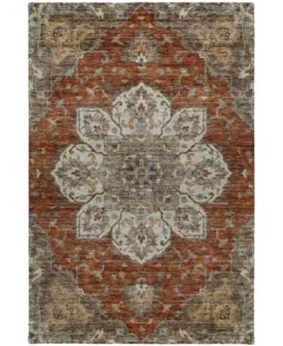 Dalyn Silk Road Washable Sr6 Area Rug Collection In Paprika