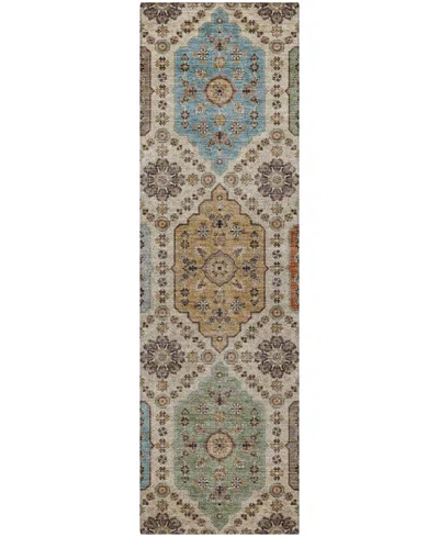 Dalyn Silk Road Washable Sr7 2'3"x7'6" Runner Area Rug In Sand