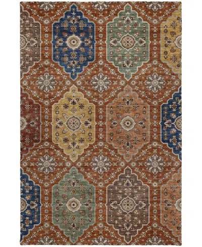 Dalyn Silk Road Washable Sr7 8'x10' Area Rug In Red