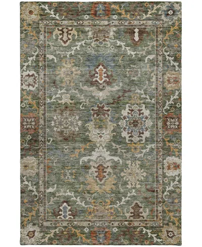 Dalyn Silk Road Washable Sr8 5'x7'6" Area Rug In Green