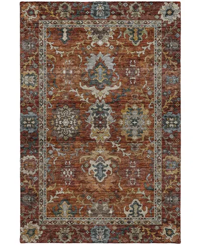 Dalyn Silk Road Washable Sr8 6'6"x9'6" Area Rug In Red