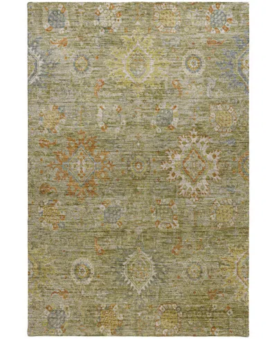 Dalyn Silk Road Washable Sr9 10'x14' Area Rug In Green