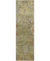 Dalyn Silk Road Washable Sr9 2'3"x7'6" Runner Area Rug In Green