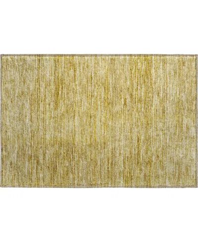 Dalyn Soft Essentials Machine Washable Se1 1'8"x2'6" Area Rug In Gold