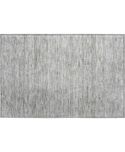Dalyn Soft Essentials Machine Washable Se1 1'8"x2'6" Area Rug In Gray