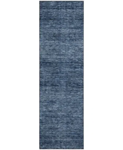 Dalyn Soft Essentials Machine Washable Se1 2'3"x7'6" Runner Area Rug In Blue