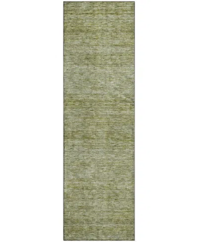 Dalyn Soft Essentials Machine Washable Se1 2'3"x7'6" Runner Area Rug In Green