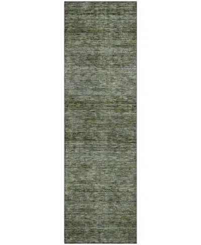 Dalyn Soft Essentials Machine Washable Se1 2'3"x7'6" Runner Area Rug In Green